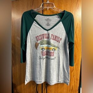 Women’s Christmas 3/4 sleeve shirt size large